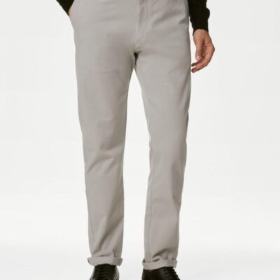 M&S Collection Slim Fit Ultimate Chinos Steel | Mens The Smart Edit