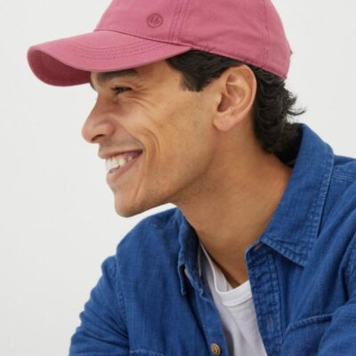 FatFace Twill Baseball Cap Pink | Mens Hats