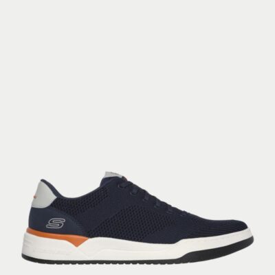 Skechers Corliss Dorset Lace Up Trainers Navy | Mens Trainers