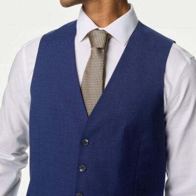 M&S Collection Waistcoat Dark Indigo | Mens Waistcoats