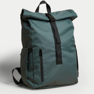 M&S Collection Recycled Polyester Pro-Tect™ Backpack Green | Mens Bags