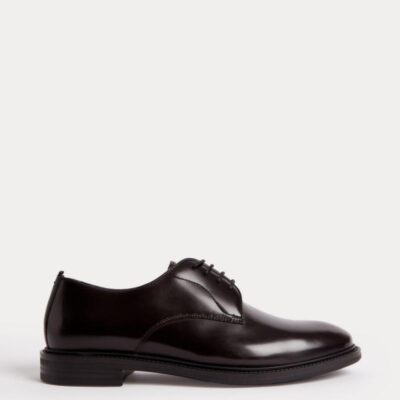 Autograph Leather Derby Shoes Burgundy | Mens Smart Shoes