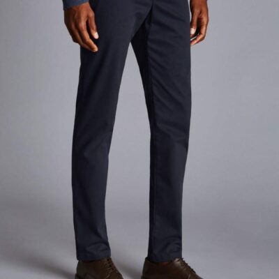 Charles Tyrwhitt Slim Fit Chinos Navy | Mens Trousers