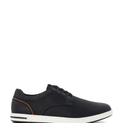 Dune London Wide Fit Lace Up Trainers Black | Mens Trainers