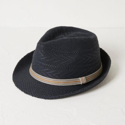 FatFace Textured Trilby Navy | Mens Hats