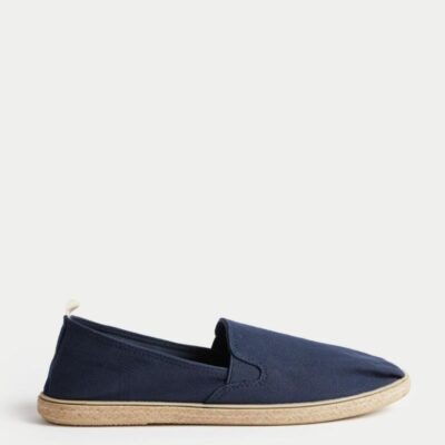 M&S Collection Canvas Espadrilles Dark Denim | Mens Casual Shoes