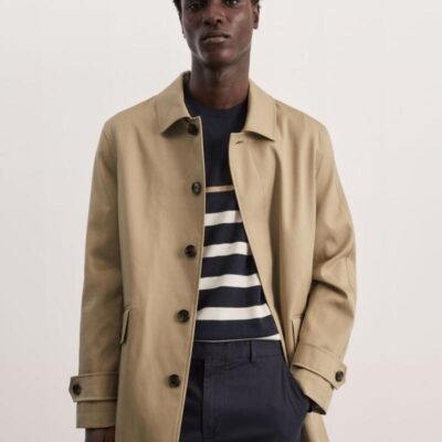 JAEGER Trench Coat Sand | Mens Coats & Jackets