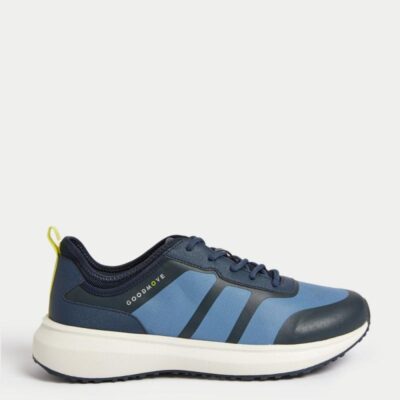 Goodmove Lace Up Trainers Blue | Mens Trainers