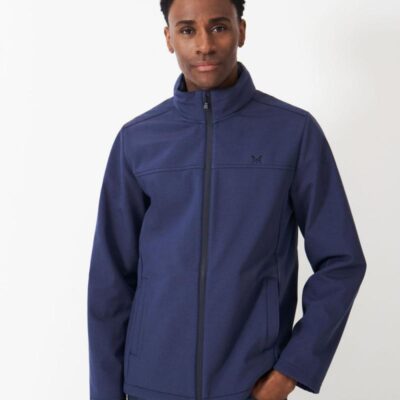 Crew Clothing Showerproof Harrington Jacket Navy | Mens Coats & Jackets