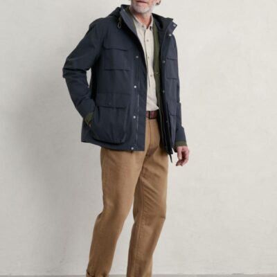 Seasalt Cornwall Waterproof Mac Navy | Mens Coats & Jackets