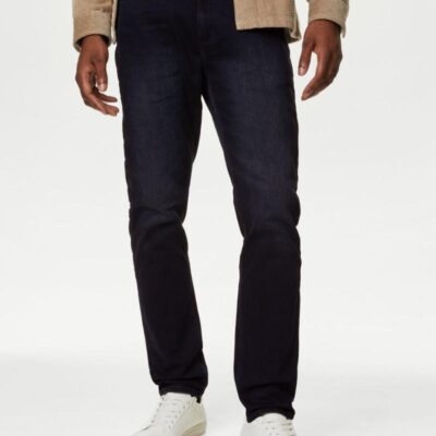 M&S Collection Slim Fit Stretch Jeans Dark Ink | Mens Trousers