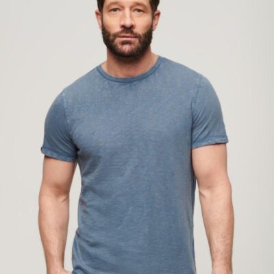 Superdry Pure Cotton T-Shirt Blue | Mens Tops & T-shirts