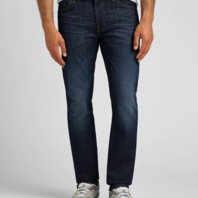 Lee Straight Fit 5 Pocket Stretch Jeans Blue Denim | Mens Jeans