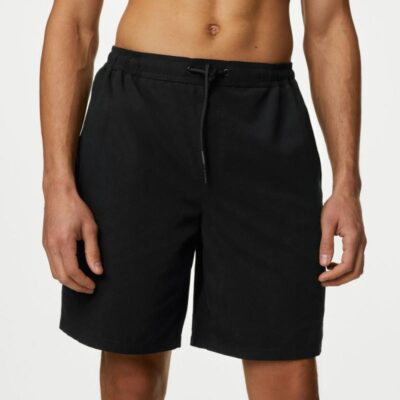 M&S Collection Quick Dry Swim Shorts Black | Mens Swimwear