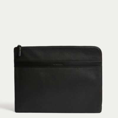 Autograph Leather Laptop Bag Black | Mens Bags