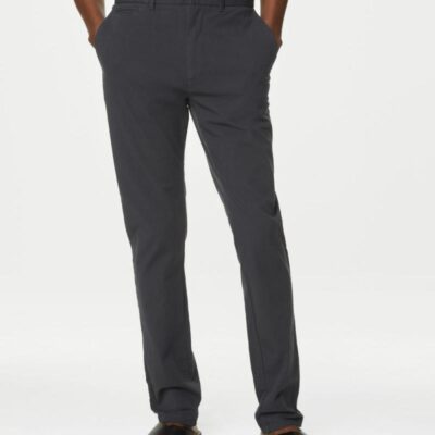 M&S Collection Slim Fit Ultimate Chinos Dark Pewter | Mens The Smart Edit