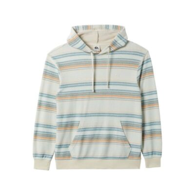 Quiksilver Cotton Rich Striped Hoodie Blue Mix | Mens Hoodies & Sweatshirts