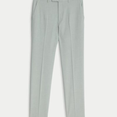 M&S Collection Slim Fit Stretch Trousers Mint | Mens Trousers