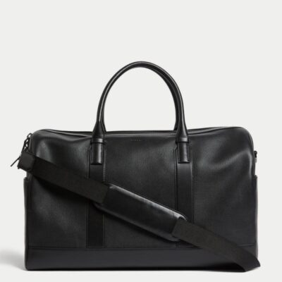 Autograph Leather Weekend Bag Black | Mens Bags