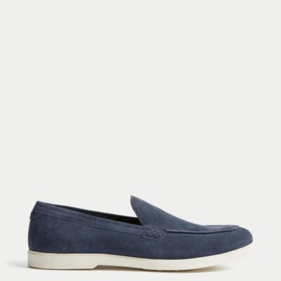 Autograph Suede Loafers Blue | Mens Smart Shoes