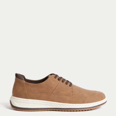 M&S Collection Derby Shoes Dark Tan | Mens Smart Shoes