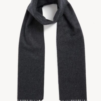 Autograph Pure Cashmere Scarf Charcoal Mix | Mens Scarves