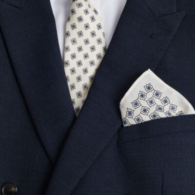 M&S Collection Wool Rich Tie & Pocket Square Set Neutral | Mens Ties