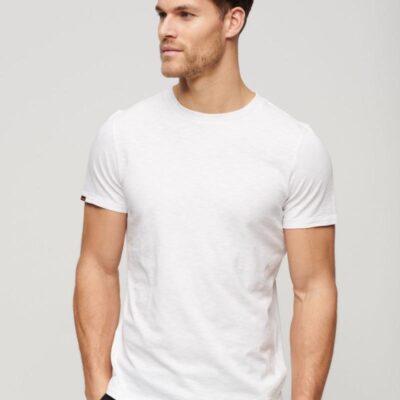 Superdry Pure Cotton T-Shirt White | Mens Tops & T-shirts