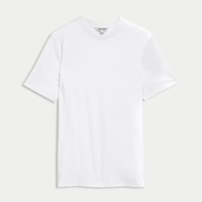 JAEGER Pure Cotton T-Shirt White | Mens Tops & T-shirts