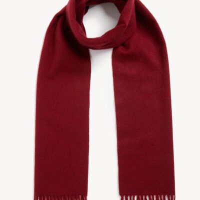 Autograph Pure Cashmere Scarf Red | Mens Scarves