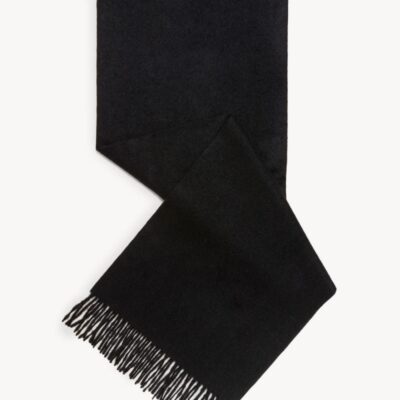 Autograph Pure Cashmere Scarf Black | Mens Scarves