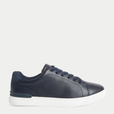 M&S Collection Lace-Up Trainers Navy | Mens Trainers