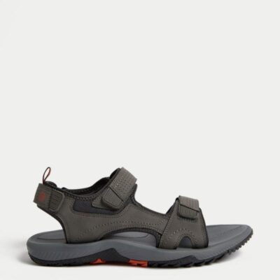 M&S Collection Riptape Sandals Grey | Mens Casual Shoes