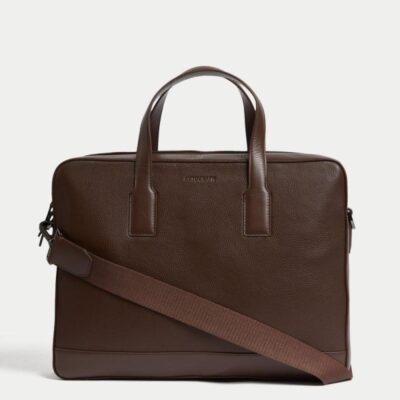 Autograph Leather Laptop Bag Brown | Mens Bags