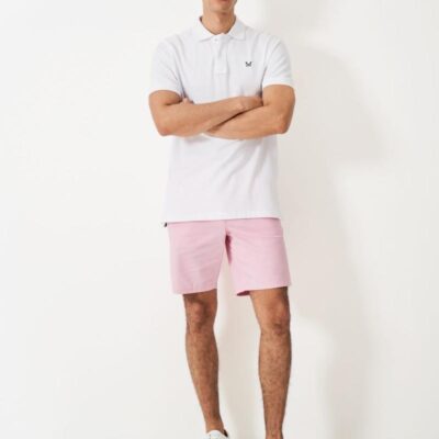 Crew Clothing Cotton Chino Shorts Light Pink | Mens Shorts