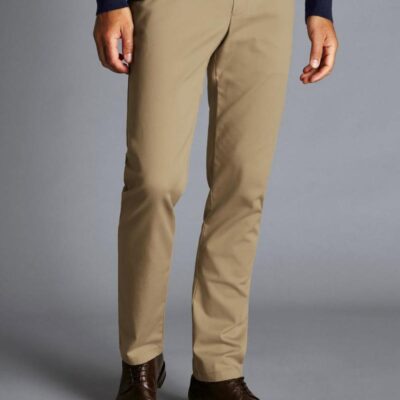 Charles Tyrwhitt Slim Fit Chinos Tan | Mens Chinos