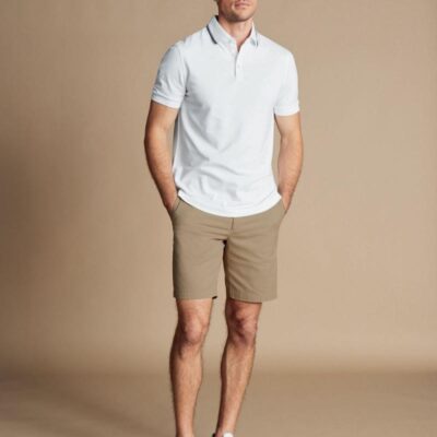 Charles Tyrwhitt Lightweight Shorts Taupe | Mens Shorts