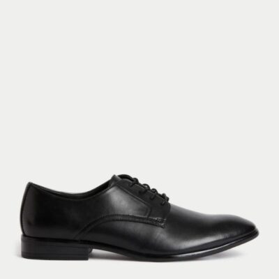 M&S Collection Lace Up Derby Shoes Black | Mens Smart Shoes