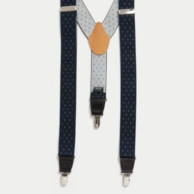 M&S Collection Adjustable Braces Navy | Mens Ties