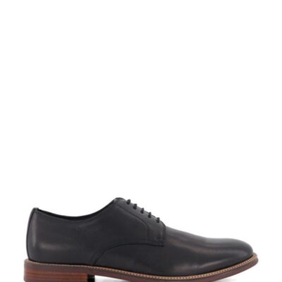 Dune London Leather Derby Shoes Black | Mens Casual Shoes