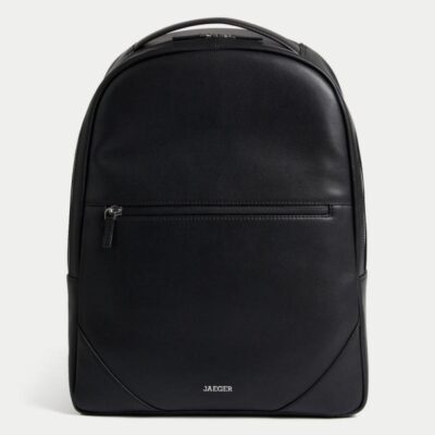 JAEGER Leather Backpack Black | Mens Bags