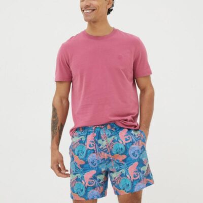 FatFace Chameleon Swim Shorts Teal Mix | Mens Shorts