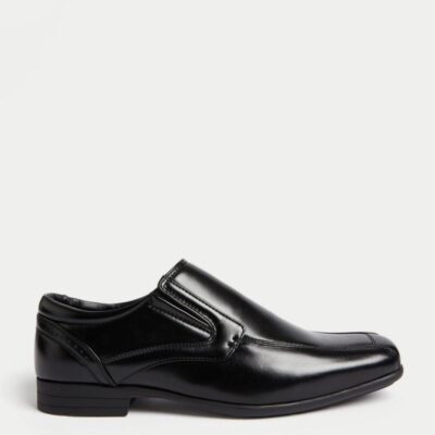 M&S Collection Slip-On Shoes Black | Mens Smart Shoes