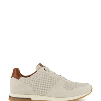 Dune London Suede Lace Up Trainers White | Mens Trainers