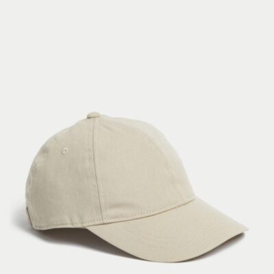 M&S Collection Baseball Cap Light Sand | Mens Hats