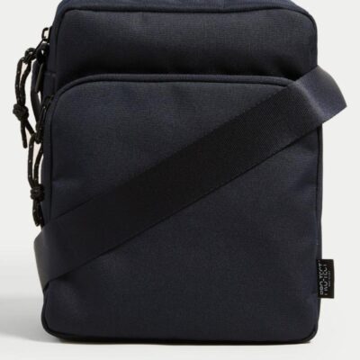 M&S Collection Recycled Polyester Pro-Tect™ Cross Body Bag Navy | Mens Bags