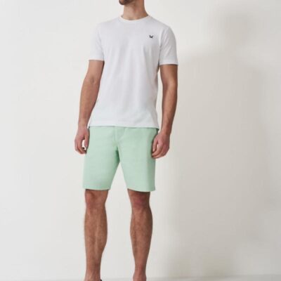 Crew Clothing Cotton Chino Shorts Mint | Mens Shorts