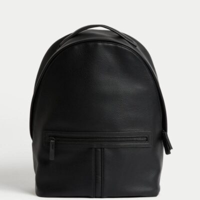 M&S Collection Textured Backpack Black | Mens Bags