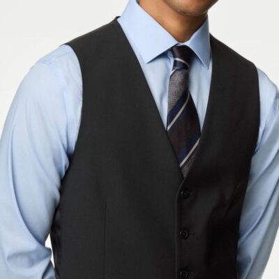 M&S Collection Waistcoat Black | Mens Waistcoats