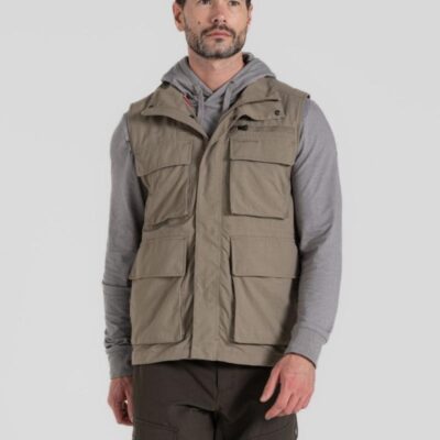 Craghoppers Utility Gilet Beige | Mens Coats & Jackets